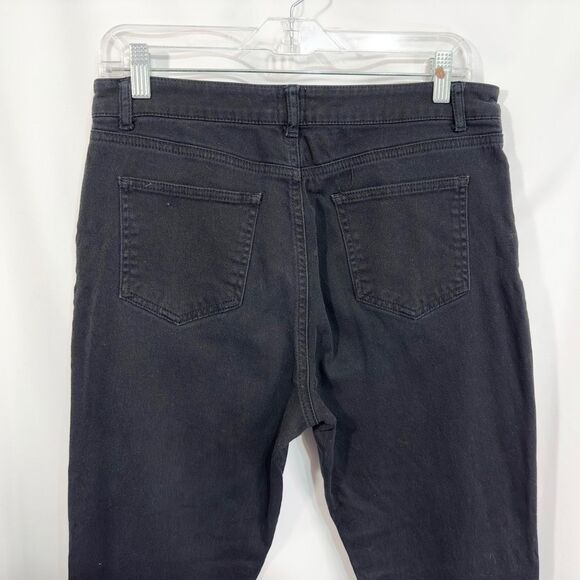 ASOS Size 10 Jeans‎ Black Skinny High Rise Long Pockets Denim Womens 669 - Picture 5 of 8